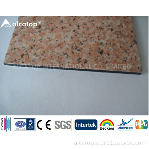 Building Curtain Wall Stone Txture Aluminum Composite Panels